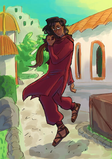 Artfight Illustration of Callum, owner: MikaMics on AF