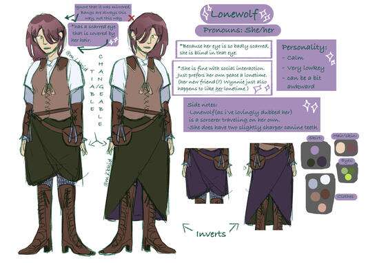 OC Character sheet: Lonewolf